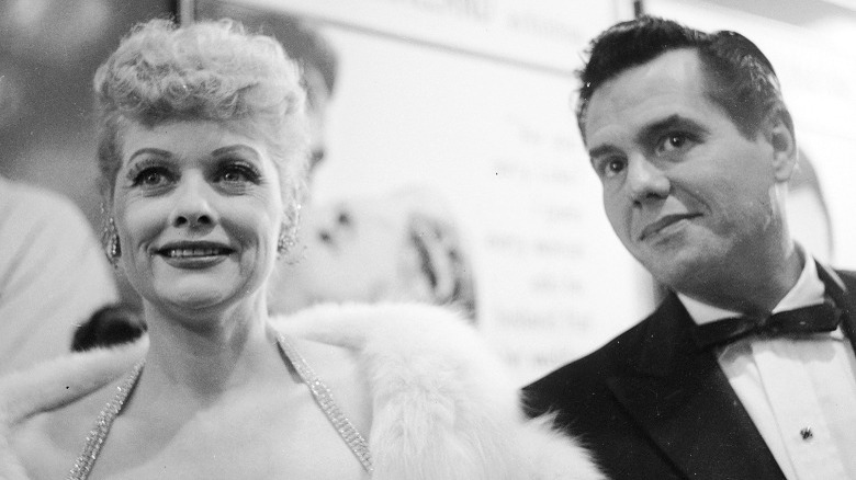 Ball and Arnaz smiling