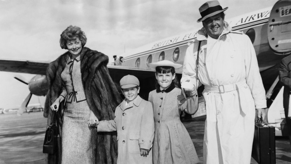 Lucille Ball and Desi Arnaz with their children