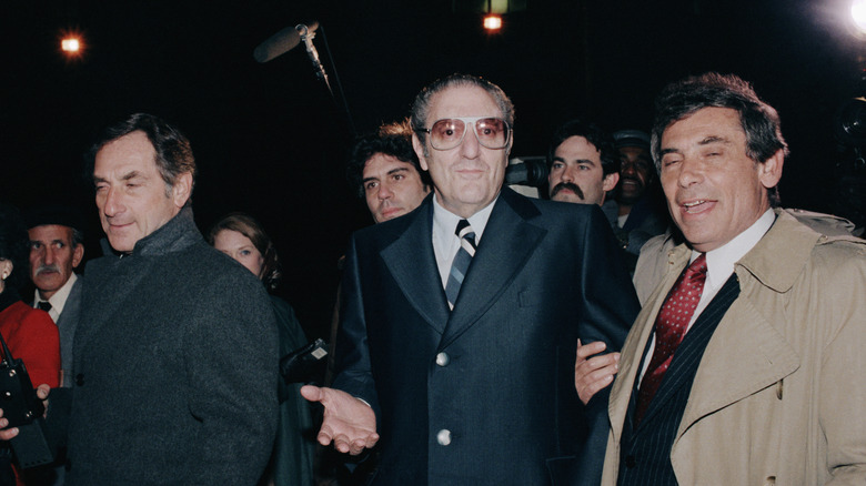 Paul Castellano leaves court