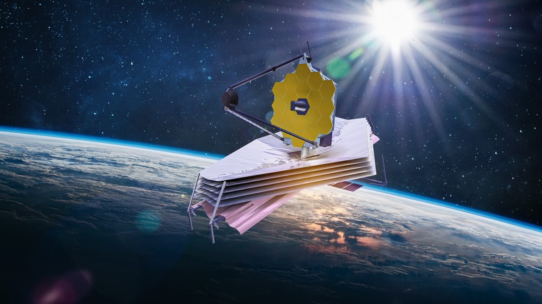 Illustration of NASA telescope in space