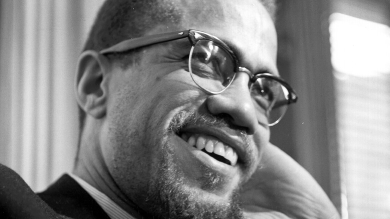 Malcolm X smiling