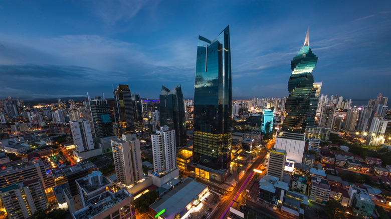 Panama City financial district skyscrapers skyline