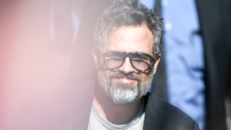 Mark Ruffalo through a blur