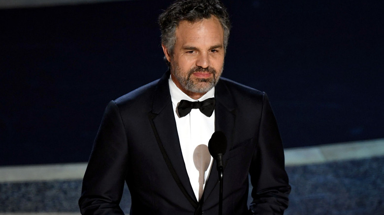 Mark Ruffalo presenting at awards show