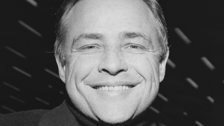 Marlon Brando grinning