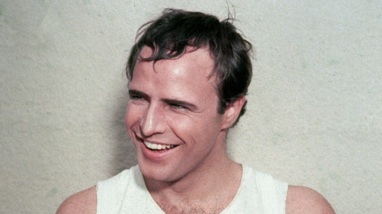 Marlon Brando in a white vest