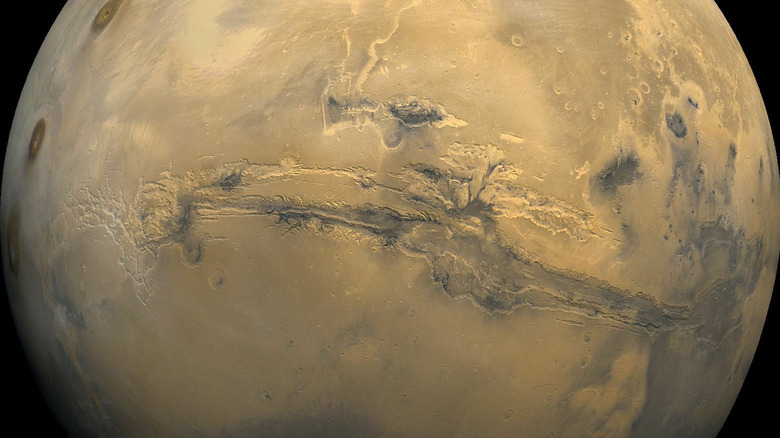 Photo of the Valles Marineris 