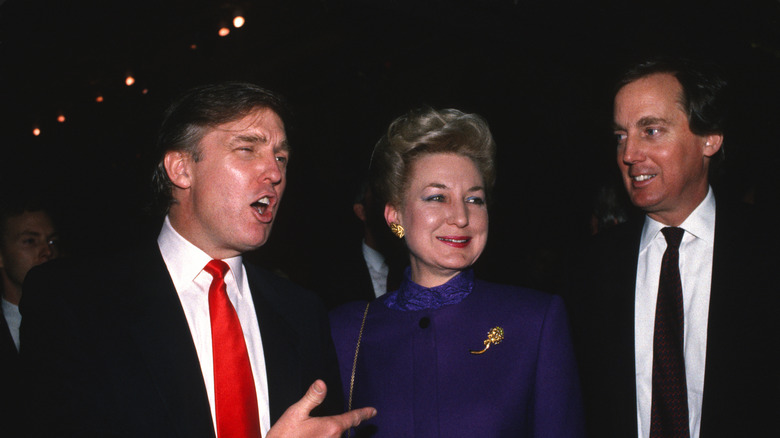 Maryanne Trump with Donald and other sibling