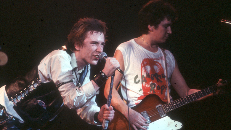 Sex Pistols onstage in Winterland in 1978
