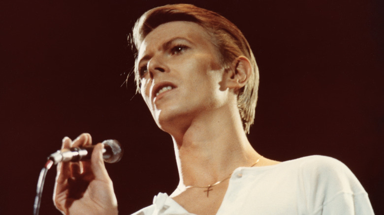 David Bowie performing