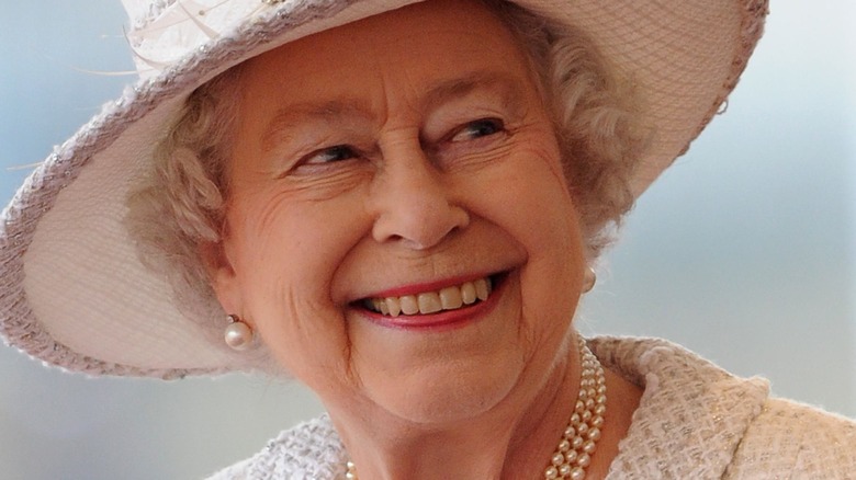 Queen Elizabeth II smiling