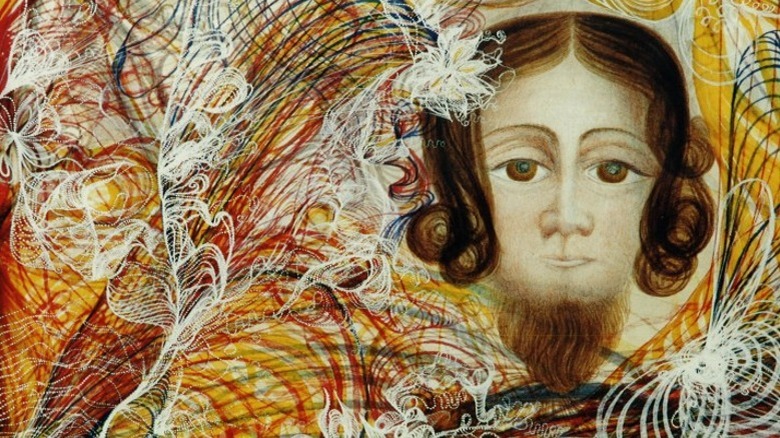 spirit photography by Georgiana Houghton, The Portrait of the Lord Jesus Christ.