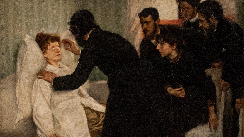 A painting of a Hypnotic séance by Richard Bergh