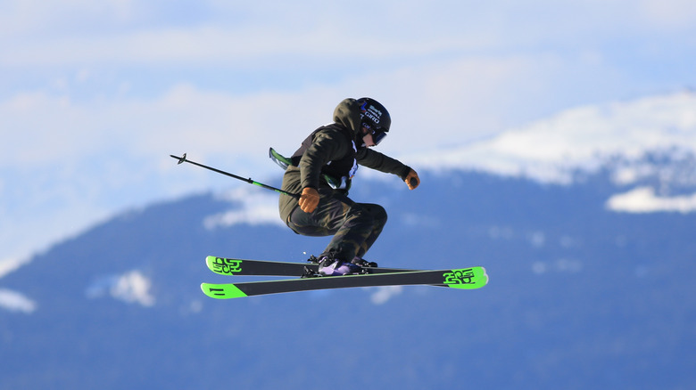 athlete skiing
