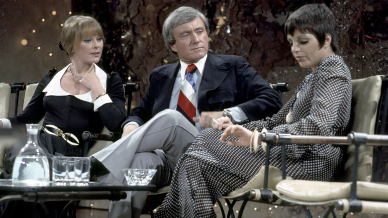 Merv Griffin on the set of his show