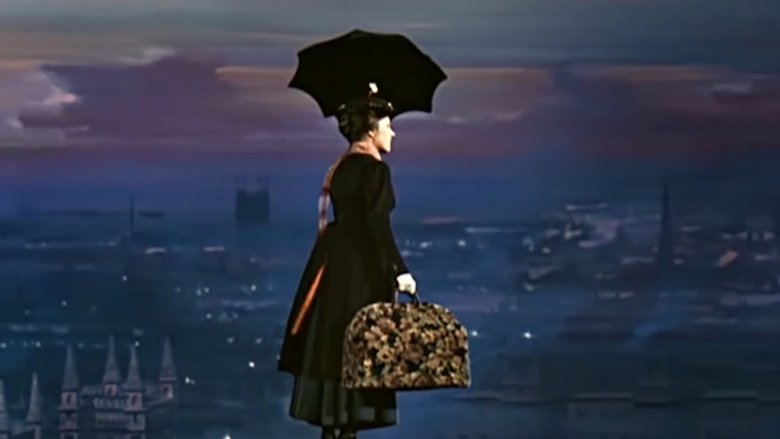 mary poppins flying