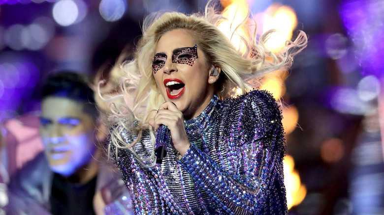 Lady Gaga performing
