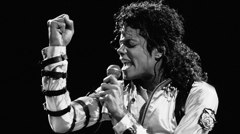 Michael Jackson onstage in 1988