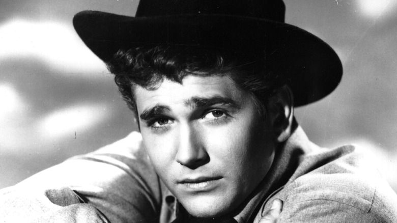 Michael Landon in a cowboy hat