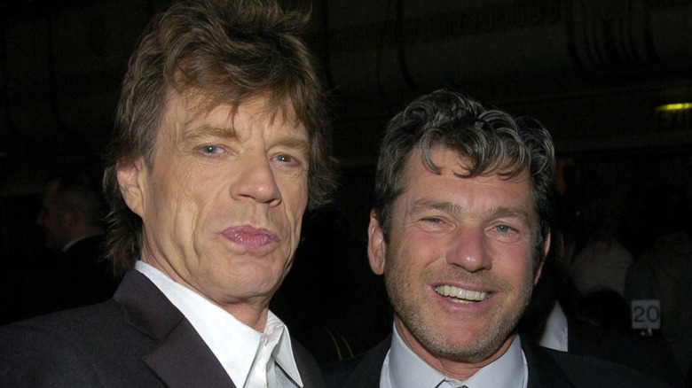 Mick Jagger with Jann Wenner