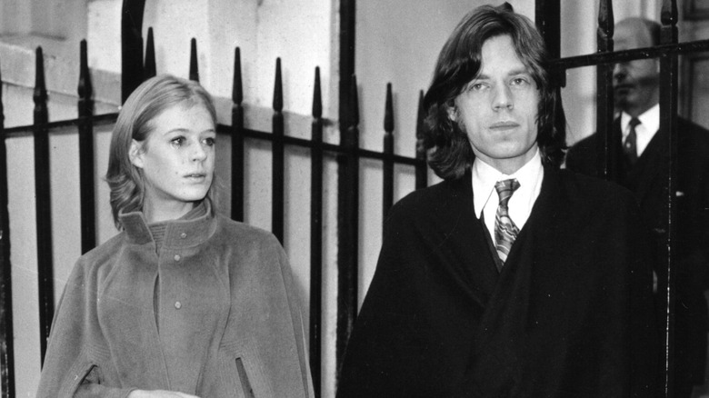 Marianne Faithful and Mick Jagger