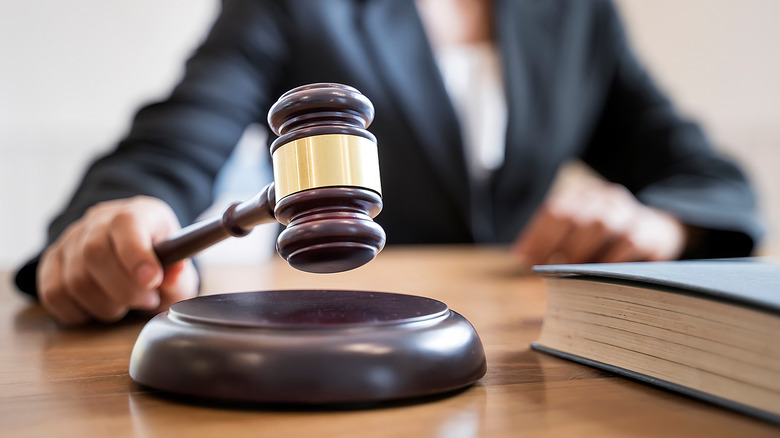 woman with gavel