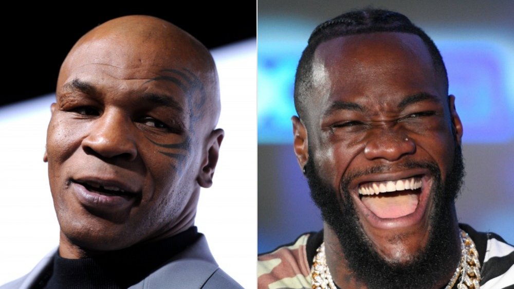 Mike Tyson and Deontay Wilder
