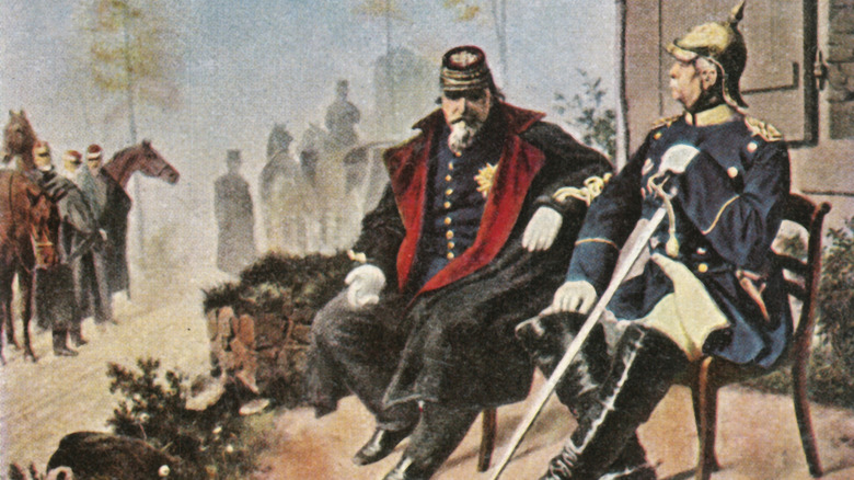 napoleon iii and bismarck sat together in uniform