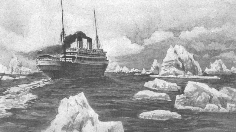 Drawing of the Titanic 