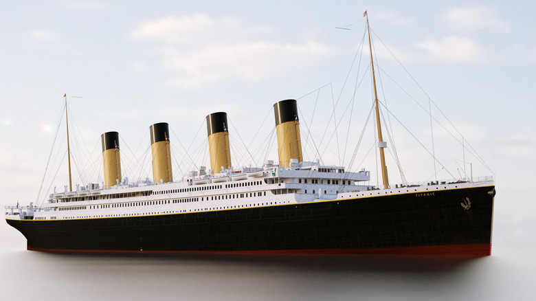 Rendering of the Titanic 