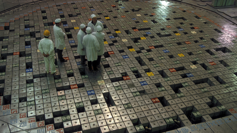 Russian reactor with people on it