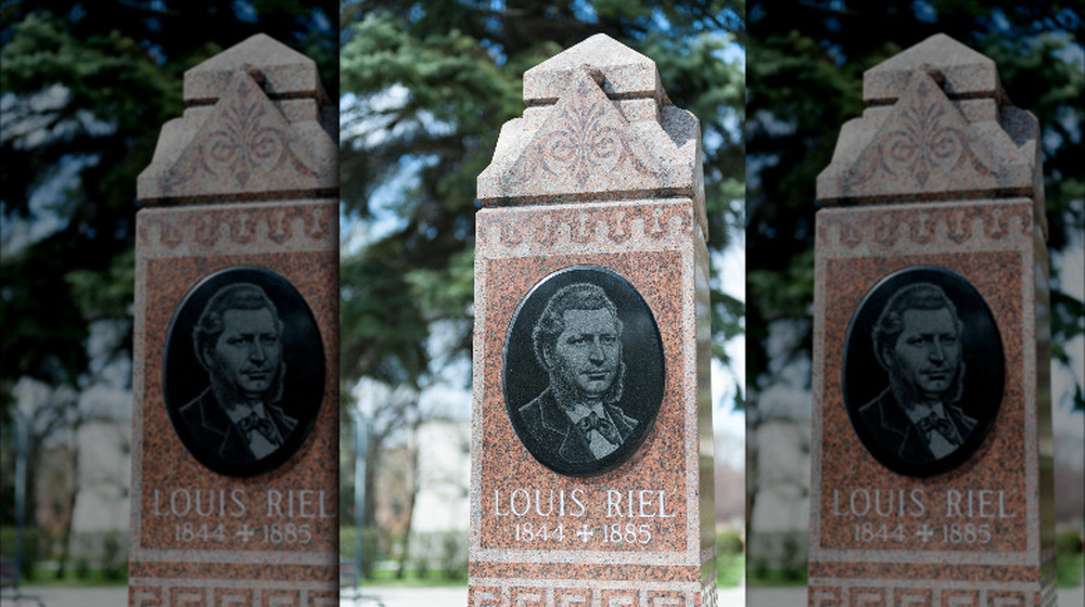 Louis Riel's grave in Manitoba