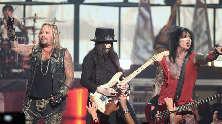 Motley Crue performing