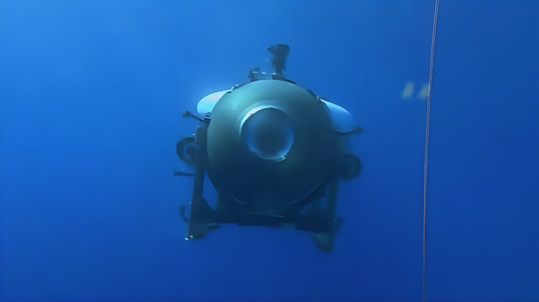 Titan submersible in the sea