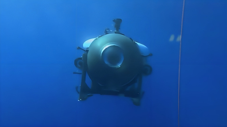 Titan submersible in the sea