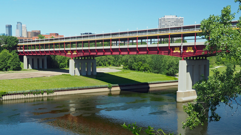 Washington Ave Bridge over the Mississippi River
