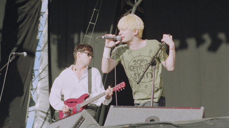 Radiohead performing live