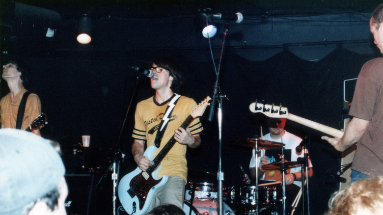 Weezer performing live