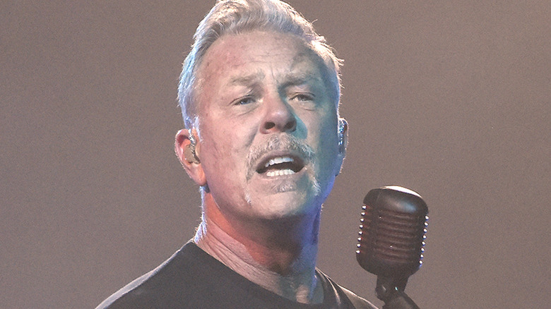 James Hetfield of Metallica on stage