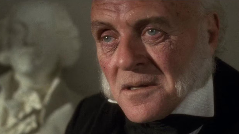 Anthony Hopkins in Amistad, closeup of face
