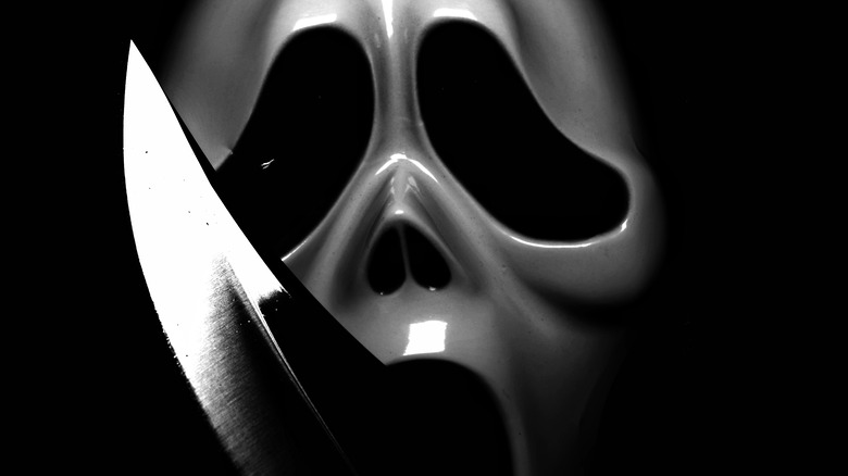 mask from scream and a knife