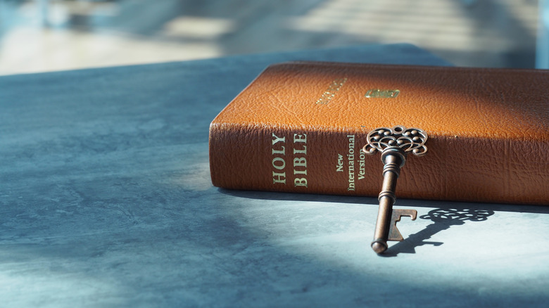 Bible and key