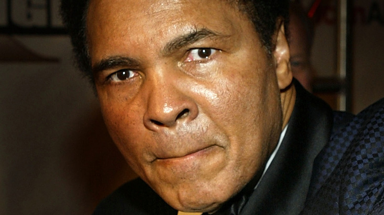 Muhammad Ali pursed lips