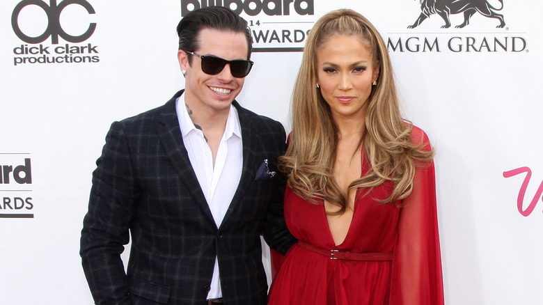 Jennifer Lopez and Casper Smart at the Golden Globes