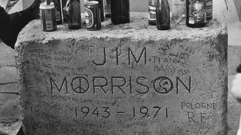 Jim Morrison's headstone