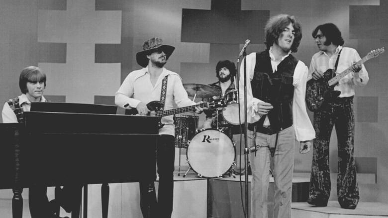 Tommy James and the Shondells playing on stage in 1970