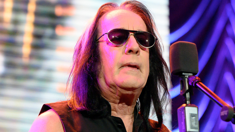 Todd Rundgren singing on stage