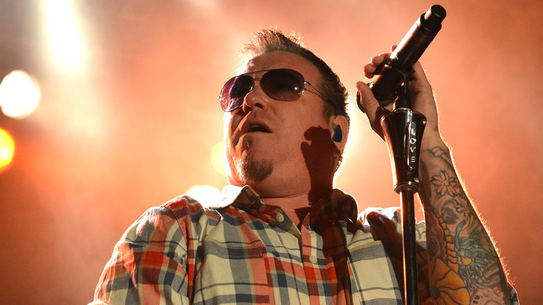 Steve Harwell of Smash Mouth performing onstage
