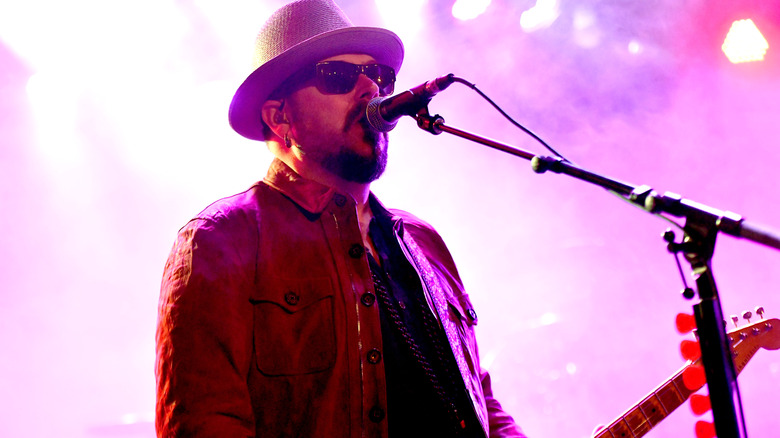 Chad Taylor performing on stage