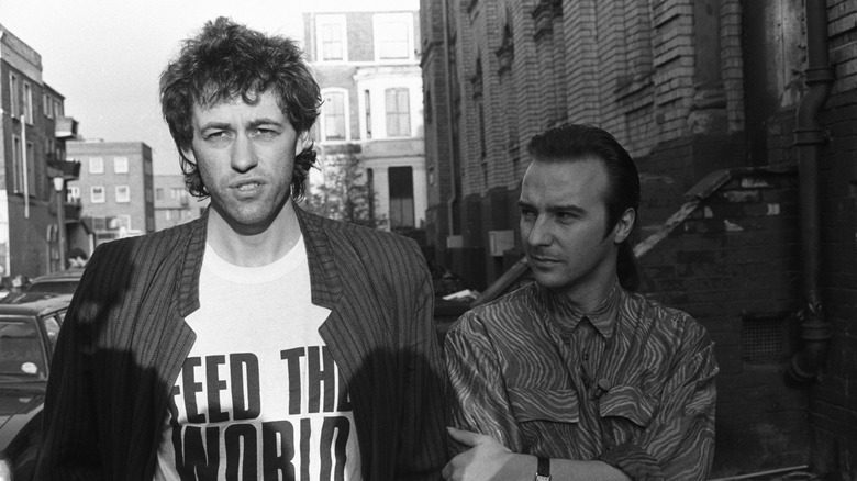 Bob Geldof and Midge Ure of Band Aid